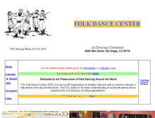 Tablet Screenshot of folkdancecenter.org